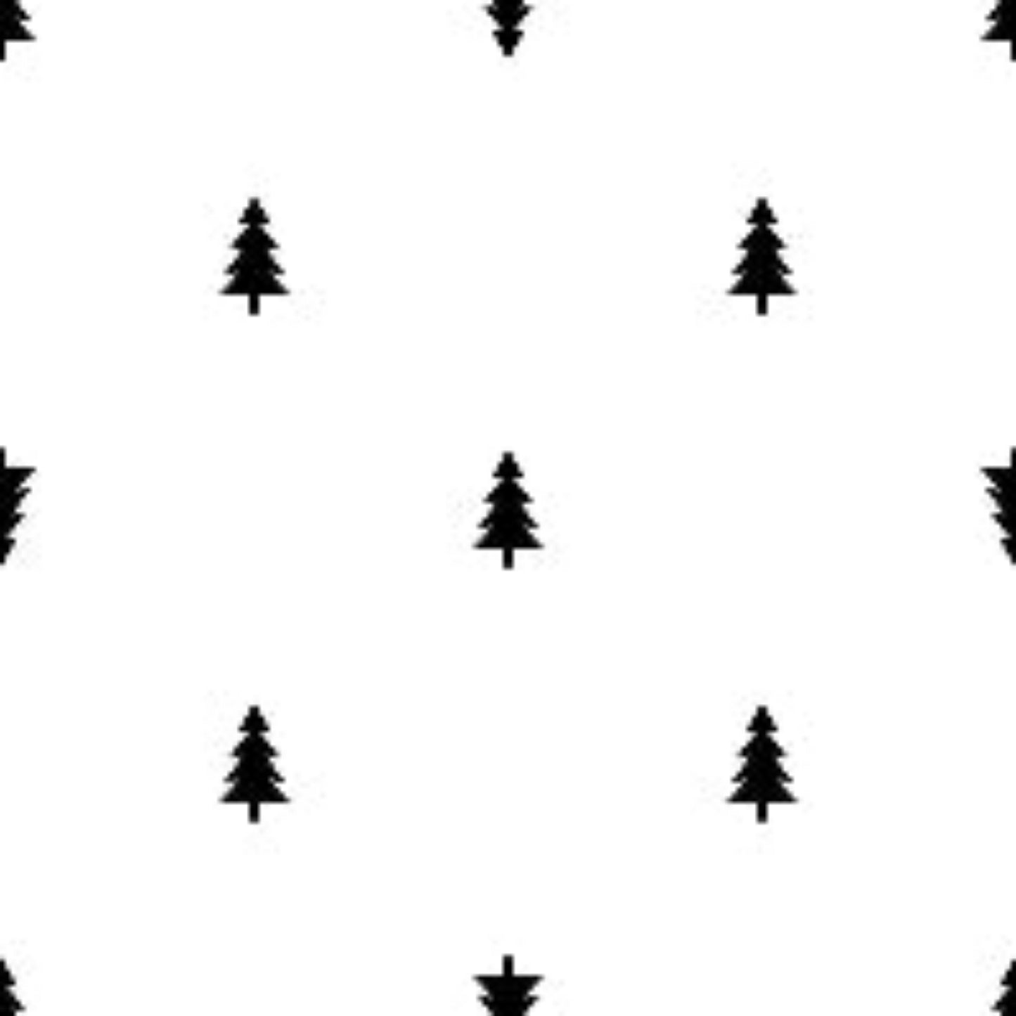 Black and White Pine Custom Wrapping Paper