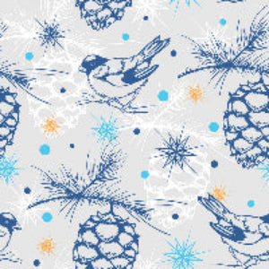 Blue Birds Custom Wrapping Paper