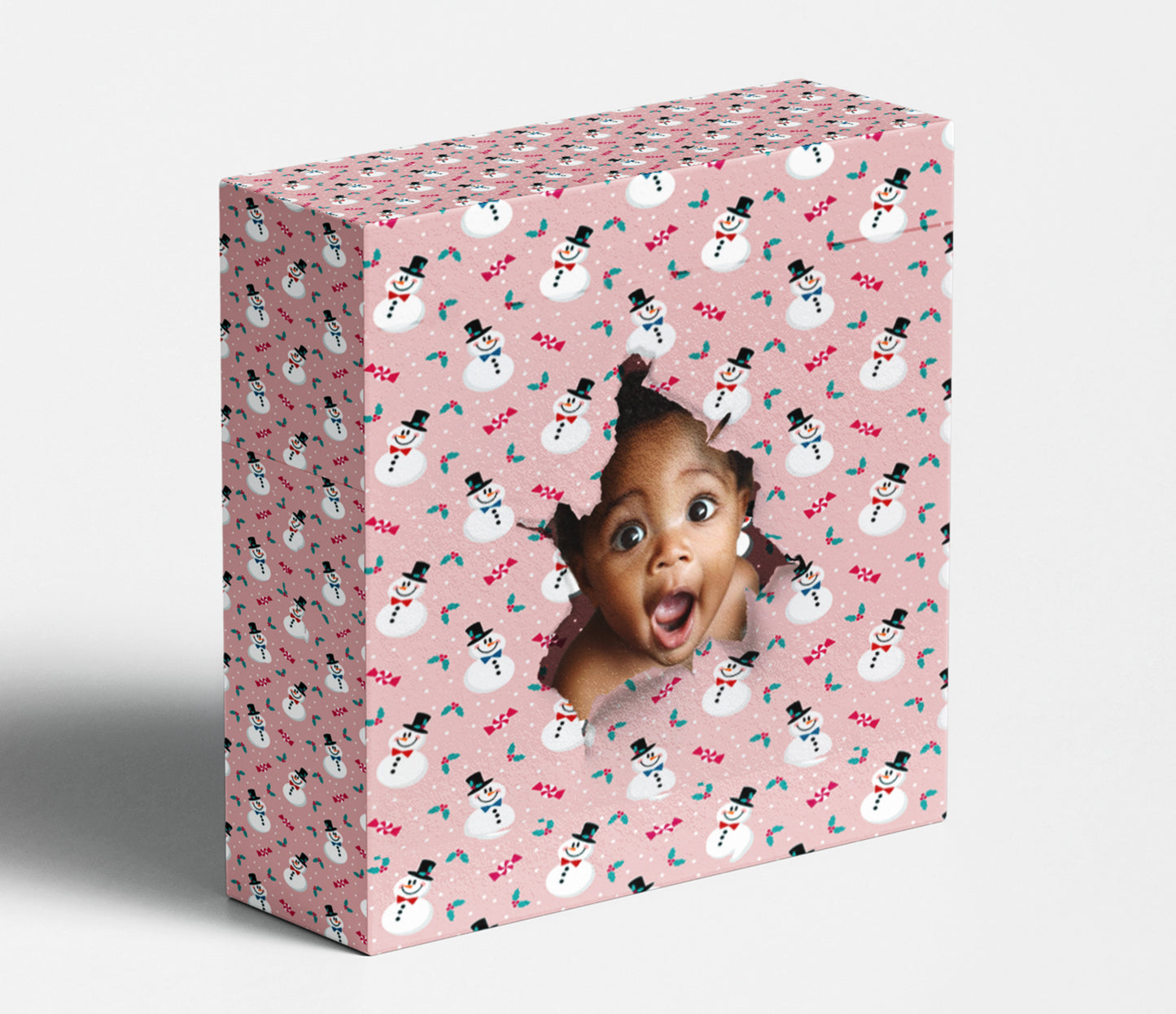 Custom Face Holiday Wrapping Paper “Breakout”