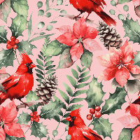 Cardinal Christmas Custom Wrapping Paper