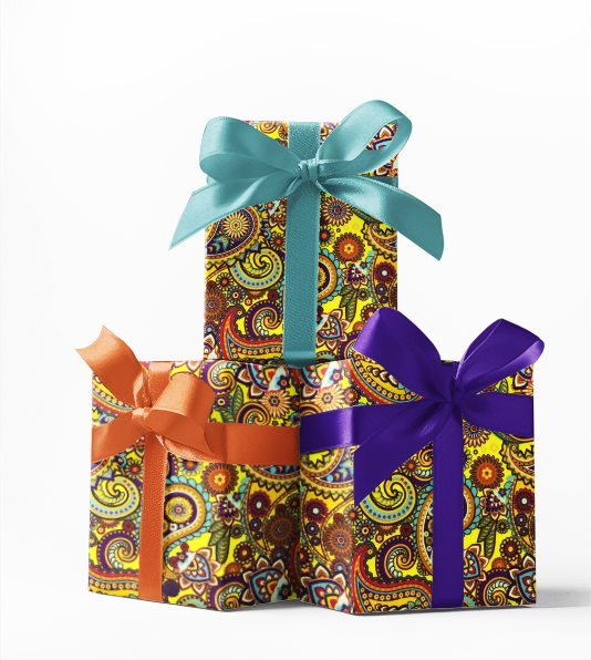 Custom BoHo Print Custom Wrapping Paper