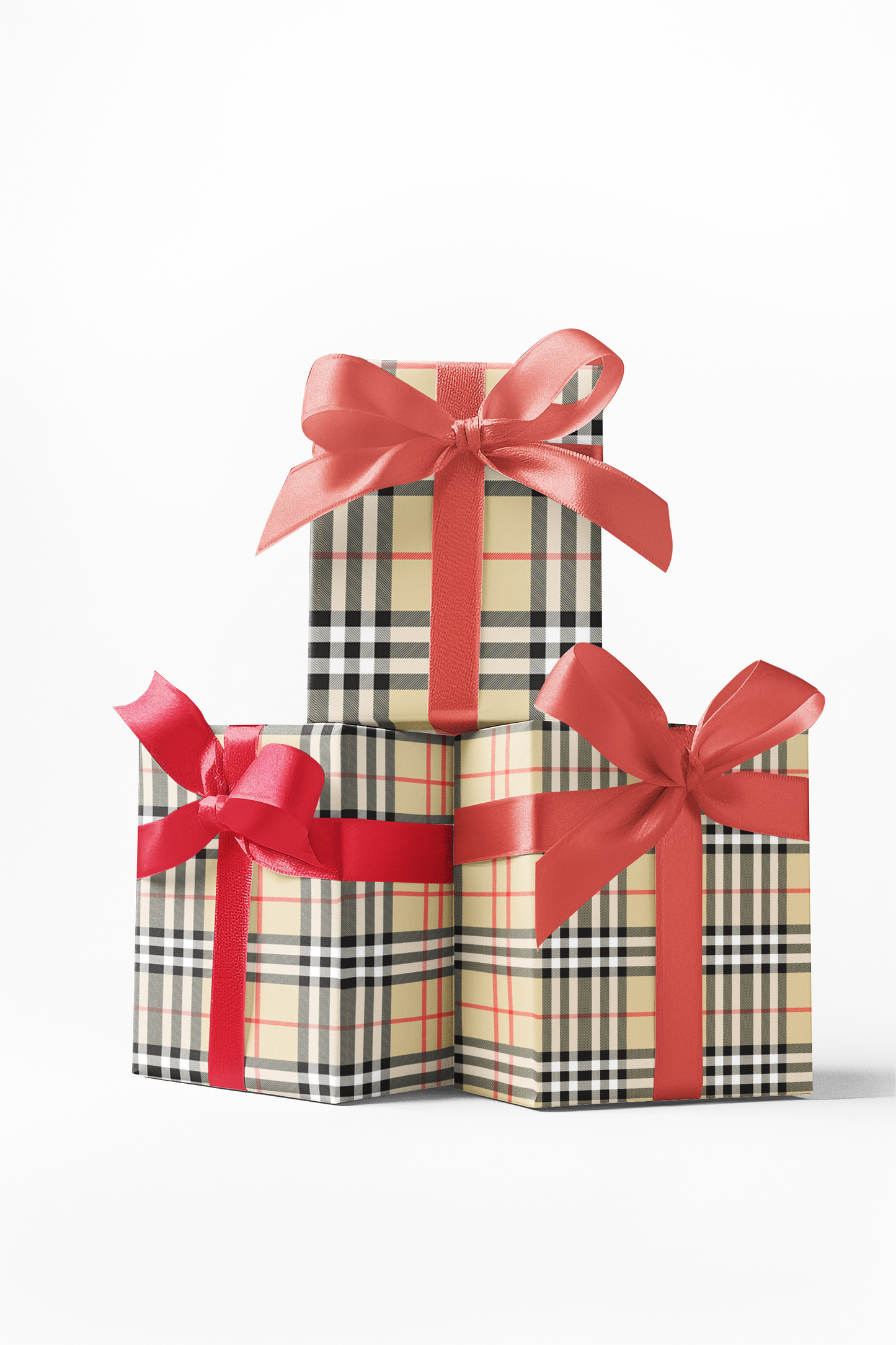 Custom Burberry Designer Pattern Wrapping Paper