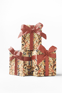 Custom Burberry Ornate Designer Wrapping Paper