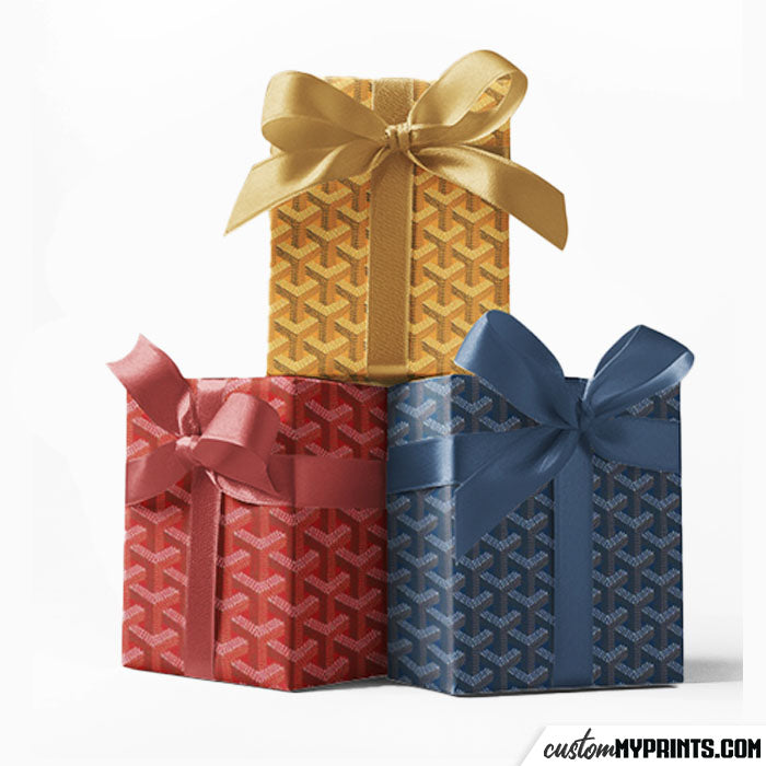 Custom Initals Designer Wrapping Print