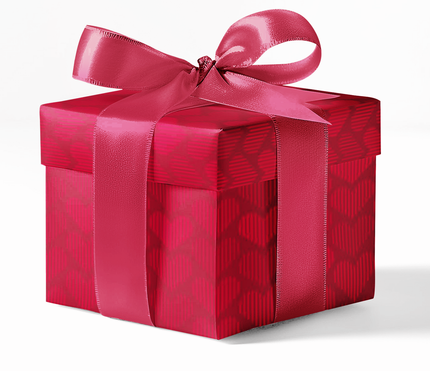 A red hearts with lines representing the custom wrapping paper service.