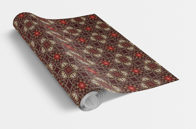 Quilted Print Custom Wrapping Paper Roll