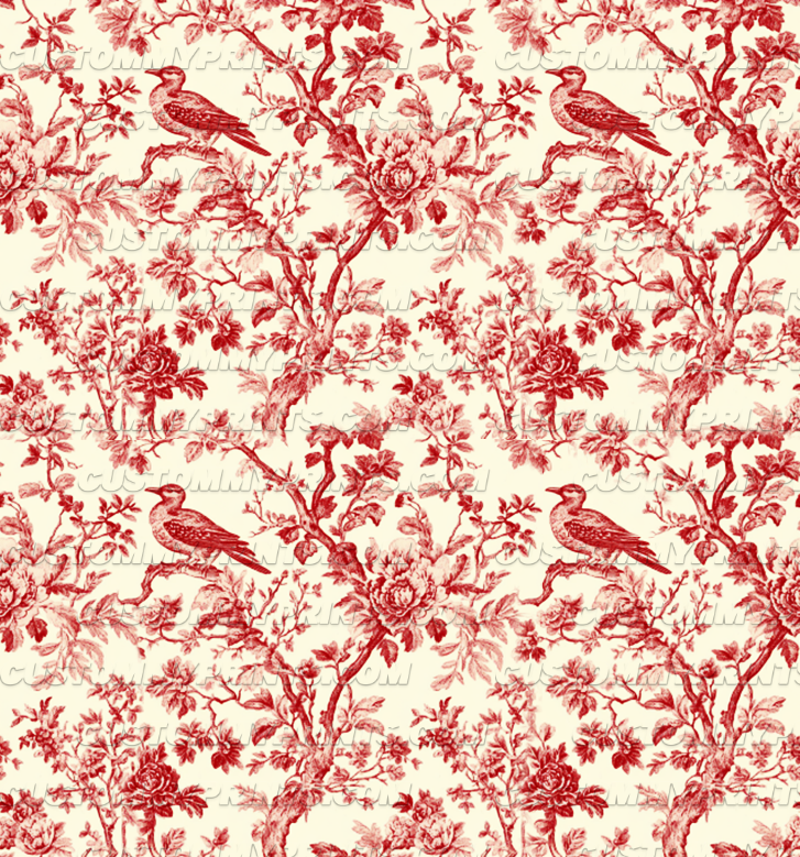 Red Toile Custom Wrapping Paper