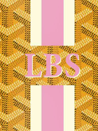 Custom Initals Designer Wrapping Print