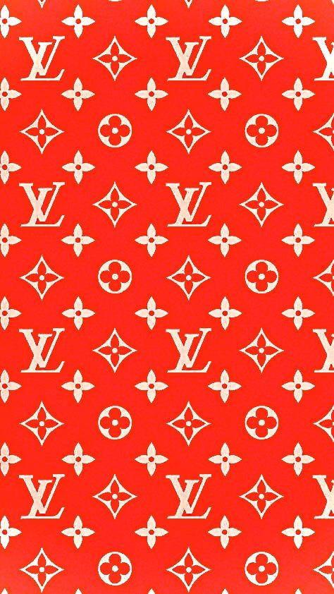 Custom Louis Vuitton Red Pattern Wrapping Paper