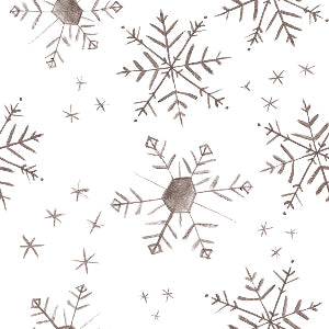 Big Snowflakes Custom Wrapping Paper