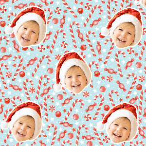 Blue Candy Custom Wrapping Paper