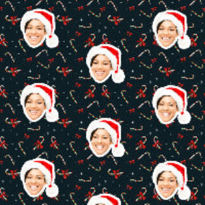 Candy Cane Custom Wrapping Paper