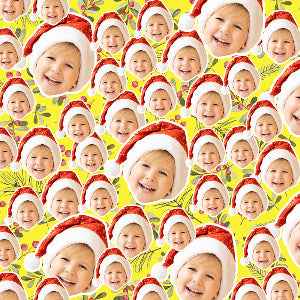 Custom Face Christmas Wrapping Paper