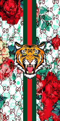 Custom Gucci Tiger Designer Pattern Wrapping Paper