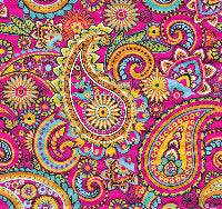 Custom Pink Paisley Print Custom Wrapping Paper