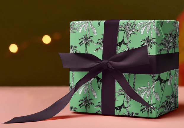 Custom Swinging Monkeys Custom Wrapping Paper