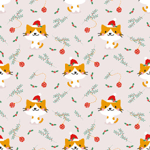 Happy Kitty Custom Wrapping Paper Pink