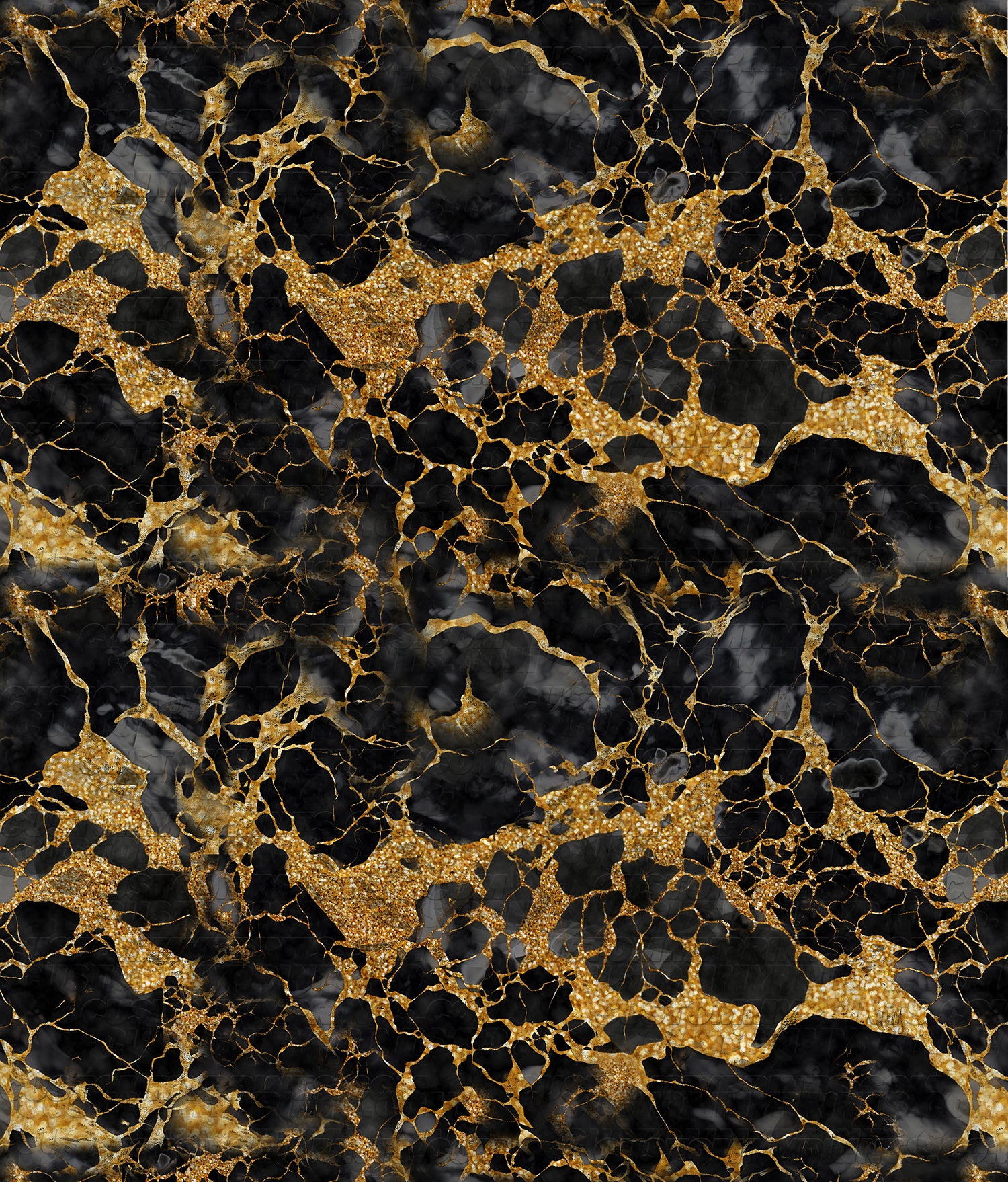 Black and gold marbled pattern