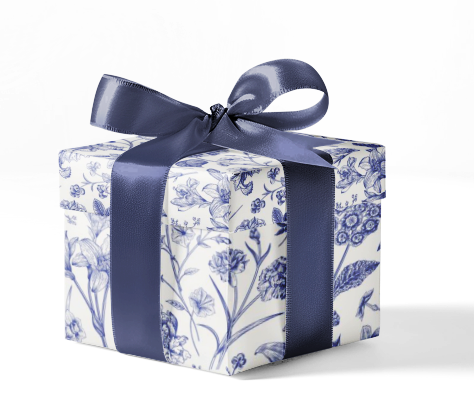 Custom Toile Trees Print Wrapping Paper