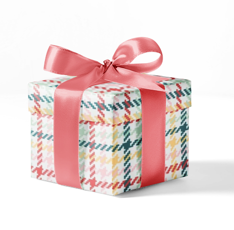 Custom Plaid Wrapping Paper