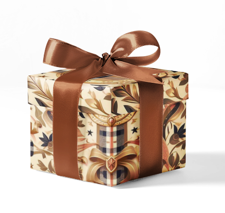 Custom Burberry Ornate  Pattern Wrapping Paper