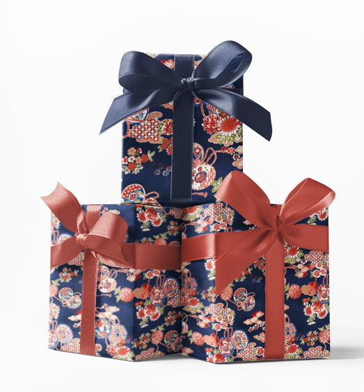 Custom Springtime in Japan Print Wrapping Paper