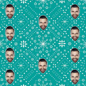 Snow Pattern Custom Christmas Paper