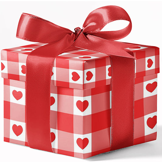 Happy V Day Hearts Custom Wrapping Paper