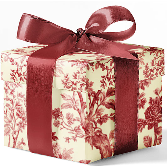 Red Toile Custom Wrapping Paper