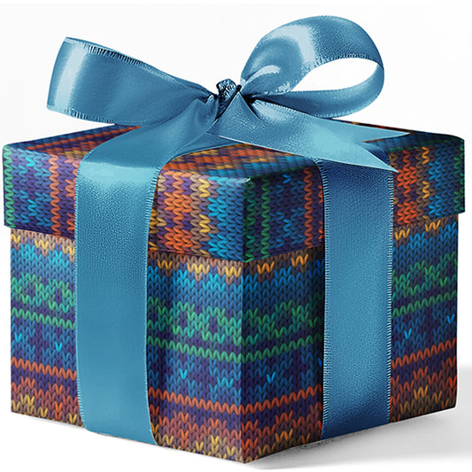 Teal Ugly Sweater Custom Wrapping Paper