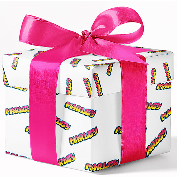 Graffiti Name Custom Wrapping Paper  Personalized Street Style Gift Wrap