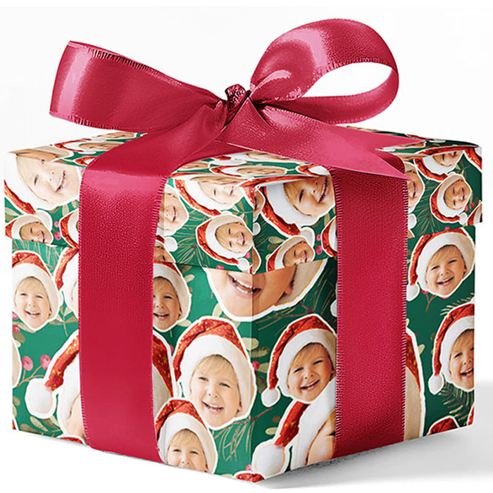 Custom Face Christmas Wrapping Paper