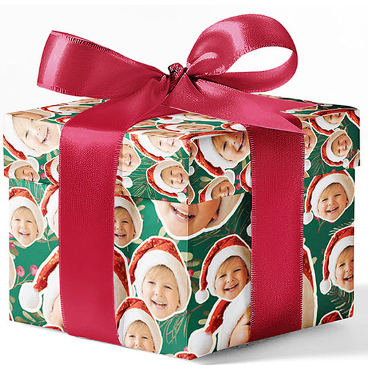Custom Face Christmas Wrapping Paper