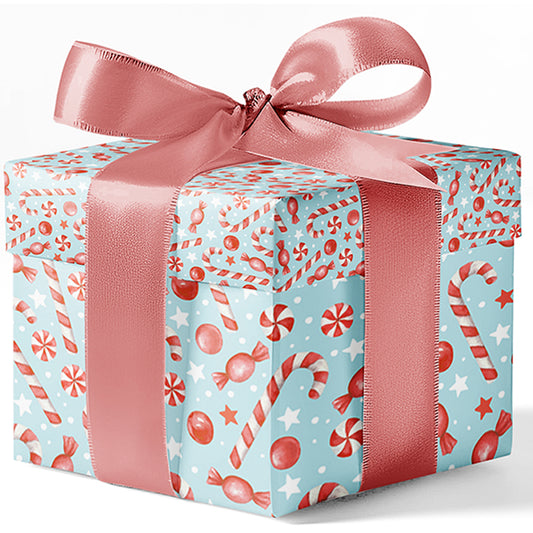 Blue Candy Custom Wrapping Paper