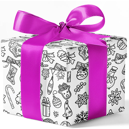 Black and White Custom Wrapping Paper