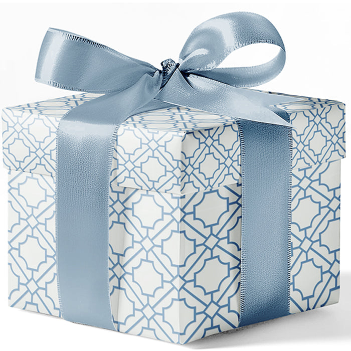 Blue Moroccan Trellis Custom Wrapping Paper