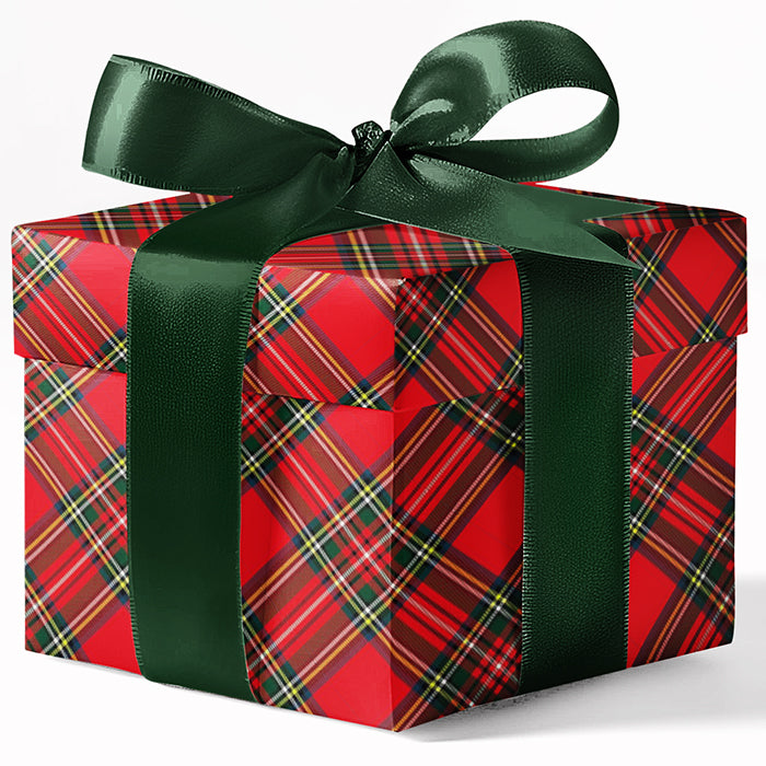 Plaid Krismas Print Custom Wrapping Paper