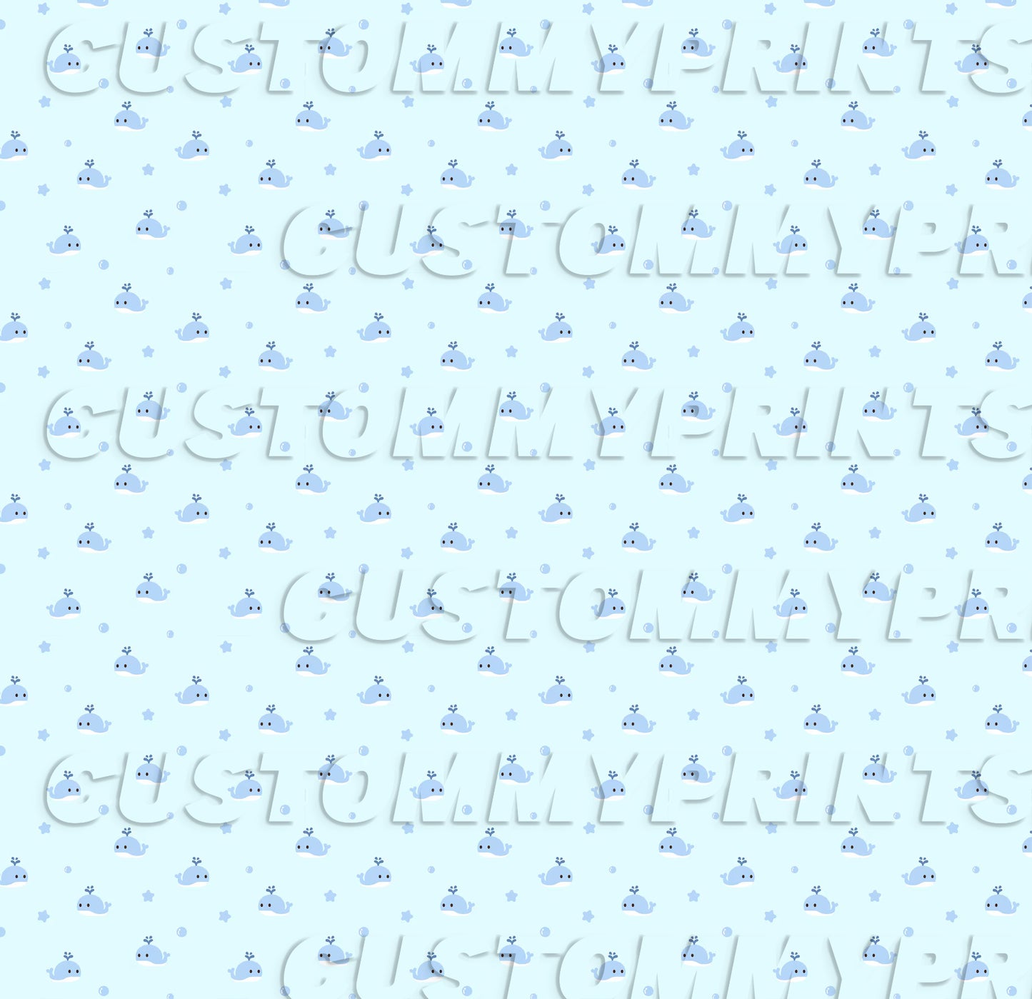 Pattern of small blue vehicles and text on a light blue background