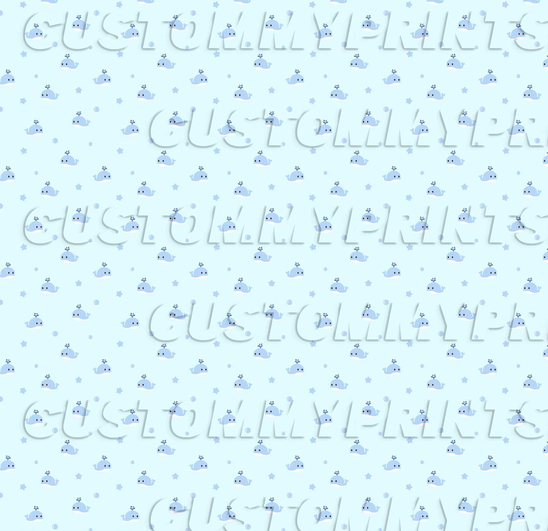 Pattern of small blue vehicles and text on a light blue background