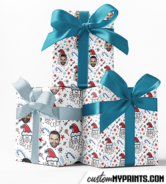 HoHoHo Santa Custom Wrapping Paper