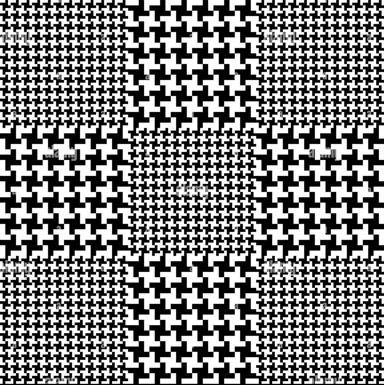 Custom Houndstooth Plaid Print Wrapping Paper