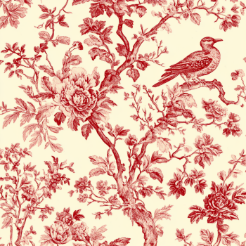 Red Toile Custom Wrapping Paper