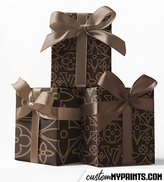 Custom Designer Outline Wrapping Paper