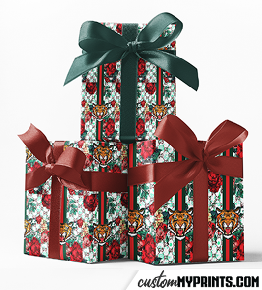 Custom Tiger Designer Pattern Wrapping Paper