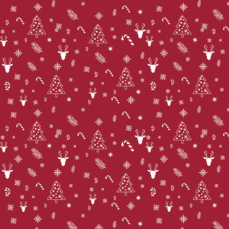 Little Red Trees Custom Wrapping Paper