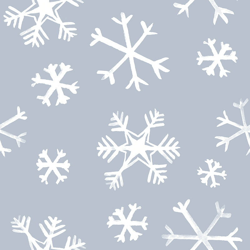 Blue Snow Custom Wrapping Paper