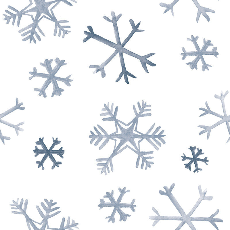 Blue Snow Custom Wrapping Paper