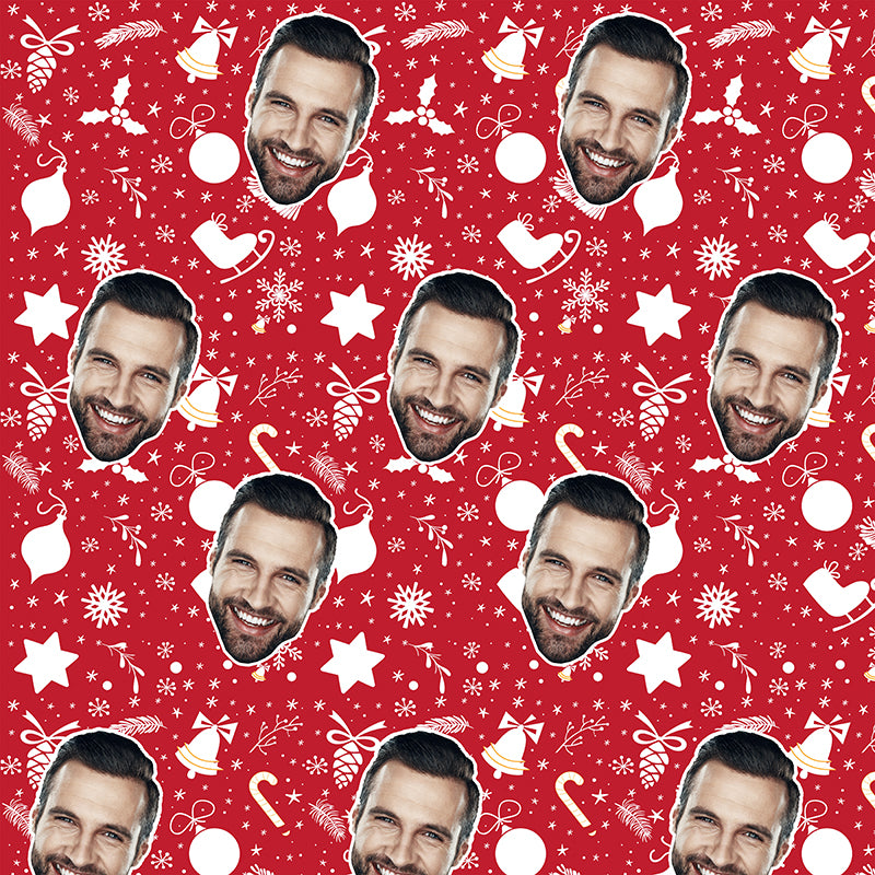 Fun Red Custom Wrapping Paper