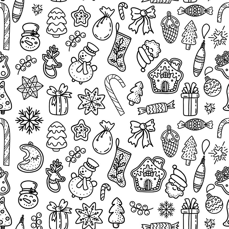 Black and White Custom Wrapping Paper