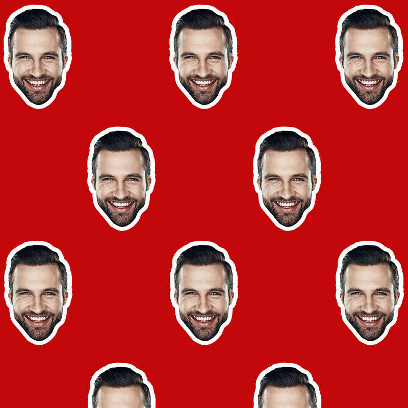 Custom Face Christmas Wrapping Paper